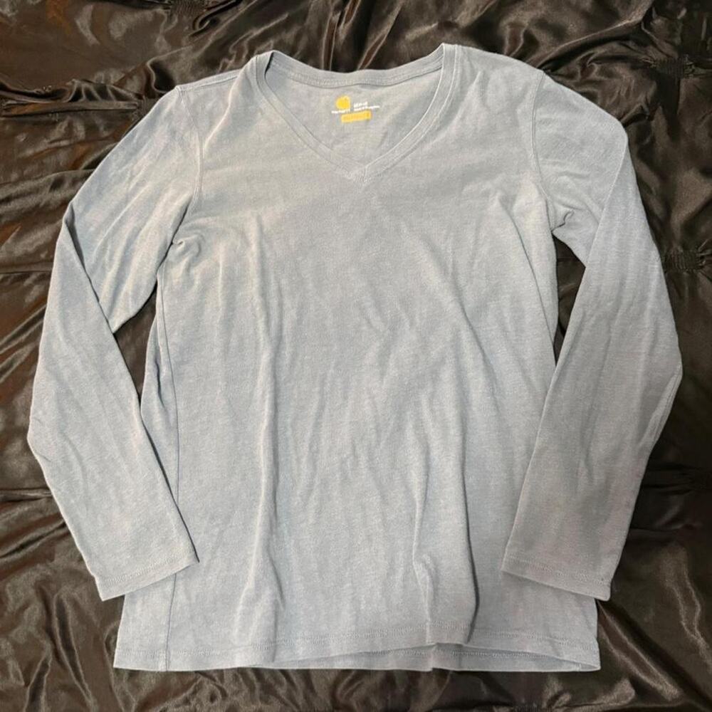 Carhartt muted blue long sleeve